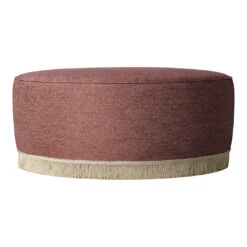 Gubi Pouffe 15 Gubi Pouffe -Danish Design Store GUBI Pouffe 105 FullyUpholstered LAlbero della Cuccagna Chianti 016 Fringe LAlbero della Cuccagna Chianti Front