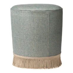 Gubi Pouffe 13 Gubi Pouffe -Danish Design Store GUBI Pouffe 38 FullyUpholstered LAlbero della Cuccagna Chianti 010 Fringe LAlbero della Cuccagna Chianti Front