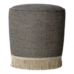 Gubi Pouffe 12 Gubi Pouffe -Danish Design Store GUBI Pouffe 38 FullyUpholstered LAlbero della Cuccagna Chianti 05 Fringe LAlbero della Cuccagna Chianti Front