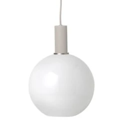 Ferm LIVING Opal Shade 34 Ferm LIVING Opal Shade -Danish Design Store Grey Master 0003 sphere white low