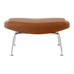 Erik Jørgensen Wegner Ox Ottoman For Ox / Queen Chairs 22 Erik Jørgensen Wegner Ox Ottoman For Ox / Queen Chairs -Danish Design Store HJW 1002 Leather95 chrome V1