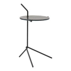 Halten SH9 Side Table -Danish Design Store Halten SH9 Smoked Glass w. Warm black