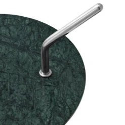 Halten SH9 Side Table -Danish Design Store Halten SH9 Verde Guatemala Marble w. Polished stainless steel detail
