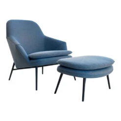 Hug Footstool -Danish Design Store Hug bla med skammel milj 2