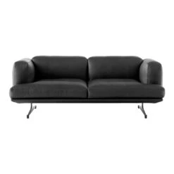 Inland Sofa 24 Inland Sofa -Danish Design Store Inland AV22 Noble Black leather Front 222c04b8 fc15 4560 b110 6d910f6e86ba