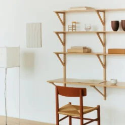 BM29 Shelf W/ Desk - 2-Wide 13 BM29 Shelf W/ Desk - 2-Wide -Danish Design Store J39HeritageRed BM29Shelf