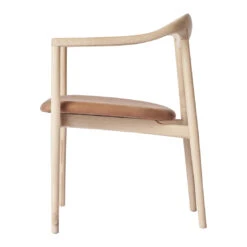 Jari Dining Chair 12 Jari Dining Chair -Danish Design Store JARIChair Ash CognacLeather Side