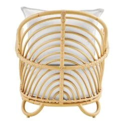 Charlottenborg Outdoor Lounge Chair 21 Charlottenborg Outdoor Lounge Chair -Danish Design Store KIT AJ E28 NU YCR HOME15CharlottenborgChairExteriorNaturalwCanvasWhiteCushionback