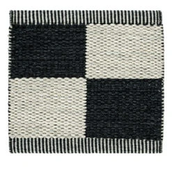 Checkerboard Icon Rug -Danish Design Store Kasthall Checkerboard Icon Midnight Black 554 SAMPLE ee067b2a 1dc1 4f1f bcc7 20c3e7ae553f