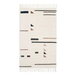 Ferm LIVING Kelim Rug -Danish Design Store Kelim Rug Triangles Small 9132 1