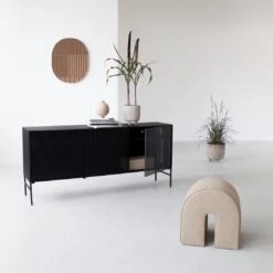 Grid Sideboard 11 Grid Sideboard -Danish Design Store KristinaDamStudio Grid Sideboard Curved Pouf Relief Mirror Bowls