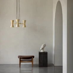 Elizabeth Ottoman -Danish Design Store MENU Elizabeth Ottoman Leather Plinth Tall Collector Chandelier bfb75abd 0652 4b5b 877d d20dcbeb9074