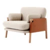 Erik Jorgensen Savannah Lounge Chair -Danish Design Store MF 8801 grandlinen cognac oak FrontSned