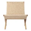 MG501 Cuba Lounge Chair - Paper Cord -Danish Design Store MG501 oak oil natural papercord front
