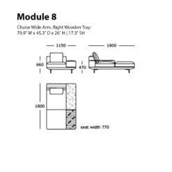 Surface Modular Sofa (Modules 5-8) -Danish Design Store MOdule 8