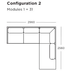 Maho Modular Sofa (Modules 29-32) 39 Maho Modular Sofa (Modules 29-32) -Danish Design Store Maho Configuration 2 Modules 1 31 4e32314f e651 47b5 ae69 079b082c9989