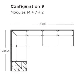 Maho Modular Sofa (Modules 5-8) -Danish Design Store Maho Configuration 9 Modules 14 7 2 6825d1a0 eebb 48ef b430 0b36faf5b757