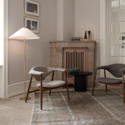 Gubi Tynell 9602 Floor Lamp (US) 20 Gubi Tynell 9602 Floor Lamp (US) -Danish Design Store MasculoLoungeChair 9602FloorLamp MoonCoffeeTable B 4TableLamp On