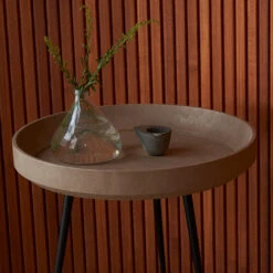 Mater Bowl Table -Danish Design Store Mater Campaign2022 BowlTableWasteEdition CoffeeWasteLight Closeup 72dpi