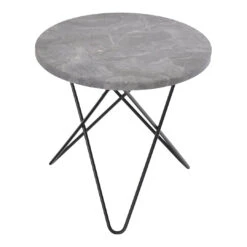 OX Denmarq Mini O Table 26 OX Denmarq Mini O Table -Danish Design Store Mini O Table black frame grey marble
