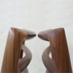 Model 85 Chair 31 Model 85 Chair -Danish Design Store Model 85 Walnut Lacq left Walnut Oil right 1
