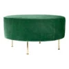 Gubi Modern Line Pouffe 1 Gubi Modern Line Pouffe -Danish Design Store ModernLine Pouffe 80 Brass GubiVelvet 234