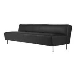 Gubi Modern Line Sofa - 3 Seater 27 Gubi Modern Line Sofa - 3 Seater -Danish Design Store ModernLine Sofa 240 4 Leg FullyUpholstered Black Leather Black F3Q