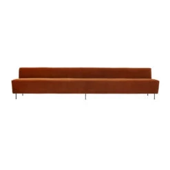 Gubi Modern Line Sofa - Dining Height 10 Gubi Modern Line Sofa - Dining Height -Danish Design Store ModernLine Sofa Dining 350 Black GubiVelvet 641 Front