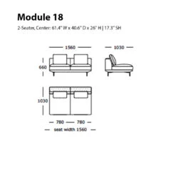 Surface Modular Sofa (Modules 17-21) 34 Surface Modular Sofa (Modules 17-21) -Danish Design Store Module 18