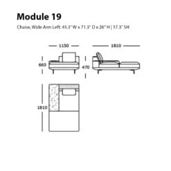 Surface Modular Sofa (Modules 17-21) 35 Surface Modular Sofa (Modules 17-21) -Danish Design Store Module 19