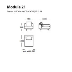 Surface Modular Sofa (Modules 17-21) 37 Surface Modular Sofa (Modules 17-21) -Danish Design Store Module 21
