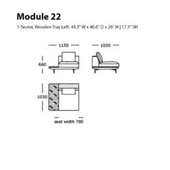 Surface Modular Sofa (Modules 22-25) -Danish Design Store Module 22