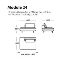 Surface Modular Sofa (Modules 22-25) -Danish Design Store Module 24