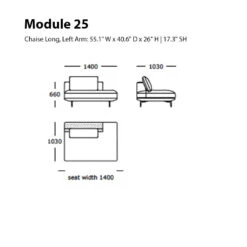 Surface Modular Sofa (Modules 22-25) -Danish Design Store Module 25