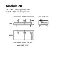 Surface Modular Sofa (Modules 26-31) 38 Surface Modular Sofa (Modules 26-31) -Danish Design Store Module 28