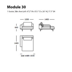 Surface Modular Sofa (Modules 26-31) 40 Surface Modular Sofa (Modules 26-31) -Danish Design Store Module 30