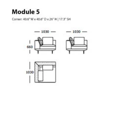 Surface Modular Sofa (Modules 5-8) -Danish Design Store Module 5