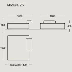 Cinder Block Modular Sofa (Modules 24 - 31) 40 Cinder Block Modular Sofa (Modules 24 - 31) -Danish Design Store Module25