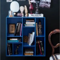 Compile Wall-Mounted Bookshelf 39 Compile Wall-Mounted Bookshelf -Danish Design Store Montana Compile KyotoBlue H02