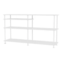 Montana Free Standing Shelf 19 Montana Free Standing Shelf -Danish Design Store Montana Free 220100 NewWhite Perspective