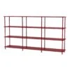 Montana Wide Free Standing Shelving System -Danish Design Store Montana Free 333000 Beetroot Perspective