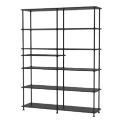 Montana Classic Free Standing Shelf 21 Montana Classic Free Standing Shelf -Danish Design Store Montana Free 550100 BlackJade Perspective
