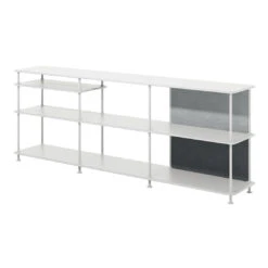 Montana Low Shelving System 23 Montana Low Shelving System -Danish Design Store Montana Free shelf 222100 New White perspective grey stone NS