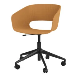 Maree 406 Office Chair - 5-Star Base W/ Casters 12 Maree 406 Office Chair - 5-Star Base W/ Casters -Danish Design Store Montana Maree 406 Shell Amber Perspective