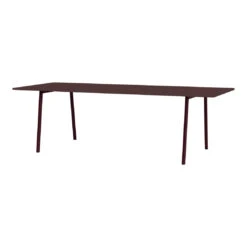 Moser MOE240S Meeting Table W/ Slanted Legs 10 Moser MOE240S Meeting Table W/ Slanted Legs -Danish Design Store Montana MoserTable MOE240S Frame BlackRed TableTop Burgundy Perspective
