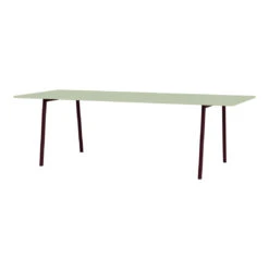 Moser MOE240S Meeting Table W/ Slanted Legs 11 Moser MOE240S Meeting Table W/ Slanted Legs -Danish Design Store Montana MoserTable MOE240S Frame BlackRed TableTop Pistachio Perspective