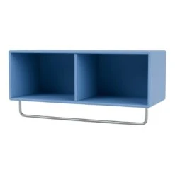 Coat Shelf W/ Clothes Rack -Danish Design Store Montana Selection COAT Azure Suspended Perspective