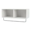 Coat Shelf W/ Clothes Rack 2 Coat Shelf W/ Clothes Rack -Danish Design Store Montana Selection COAT White Suspended Perspective