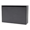 Hide Shoe Cabinet W/ Flip-Drawer 1 Hide Shoe Cabinet W/ Flip-Drawer -Danish Design Store Montana Selection HIDE Coal Perspective