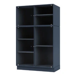 Ripple III Vitrine Cabinet -Plinth 33 Ripple III Vitrine Cabinet -Plinth -Danish Design Store Montana Selection RIPPLE III Juniper Plinth H7 Perspective